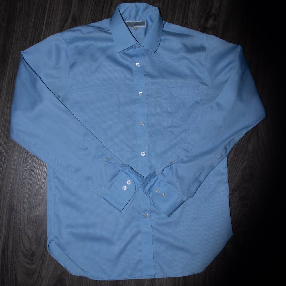 Michael Kors Men's Dress Shirt Light Blue 15 1/2 3